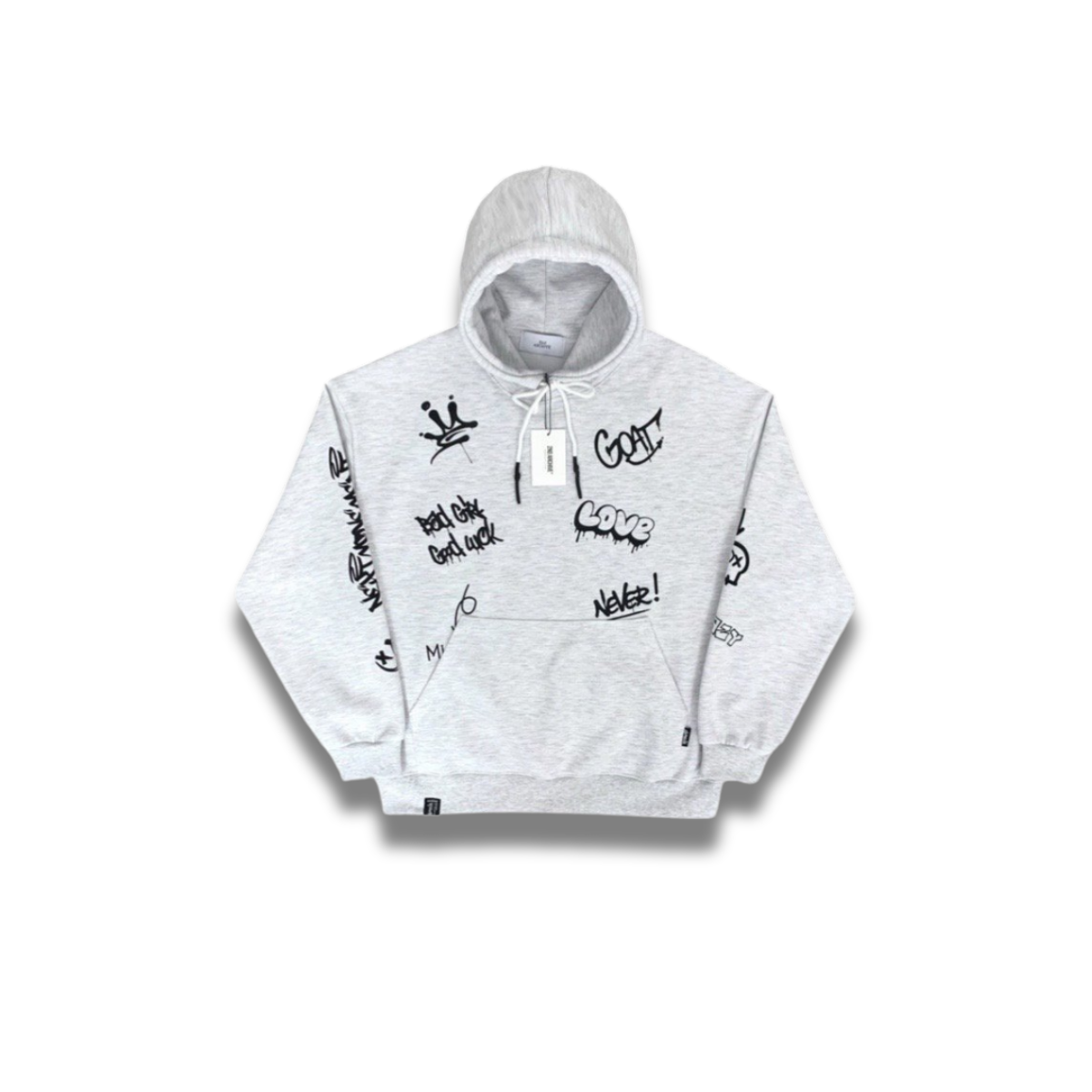 ミセス　韓国　フーディー　パーカー LUV IS TRUE☆韓国☆日本未入荷☆MZ 2-WAY GLITTER HOOD ZIP UP