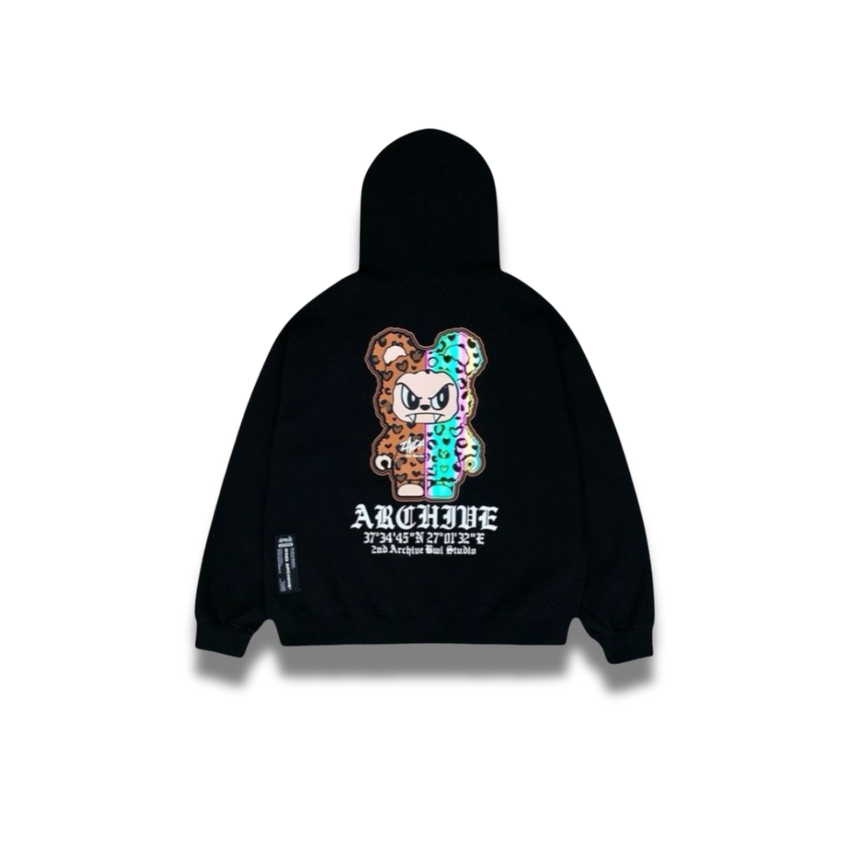 ヒョウ柄ベアパーカー 韓国ストリート | Leopard Bear Hoodie Korean