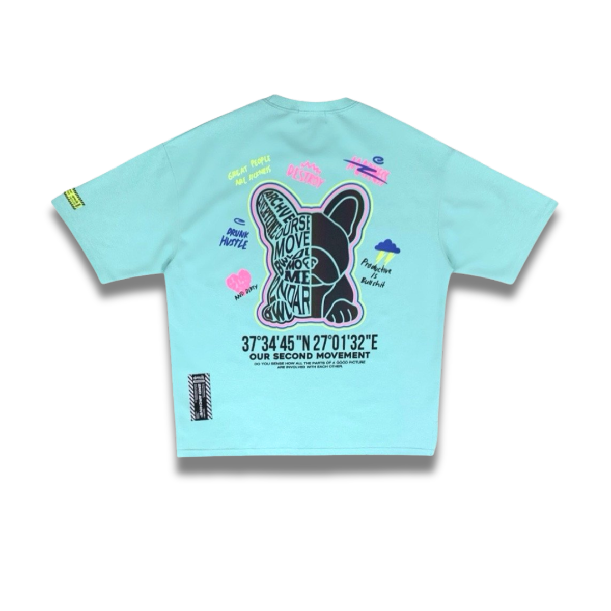 ブルドッグ反射 グラフィックTシャツ - 2nd Archive 韓国ストリート