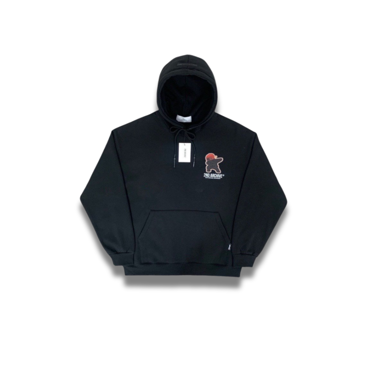 Fashionable hoodie with bear print graphic best-seller