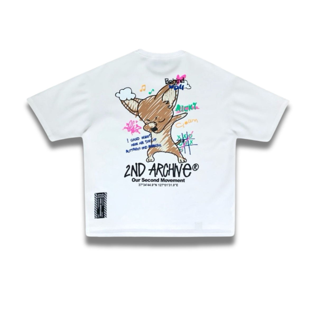 2nd Archive 半袖Tシャツ | チワワ | 犬 | 韓国ファッション | ストリート