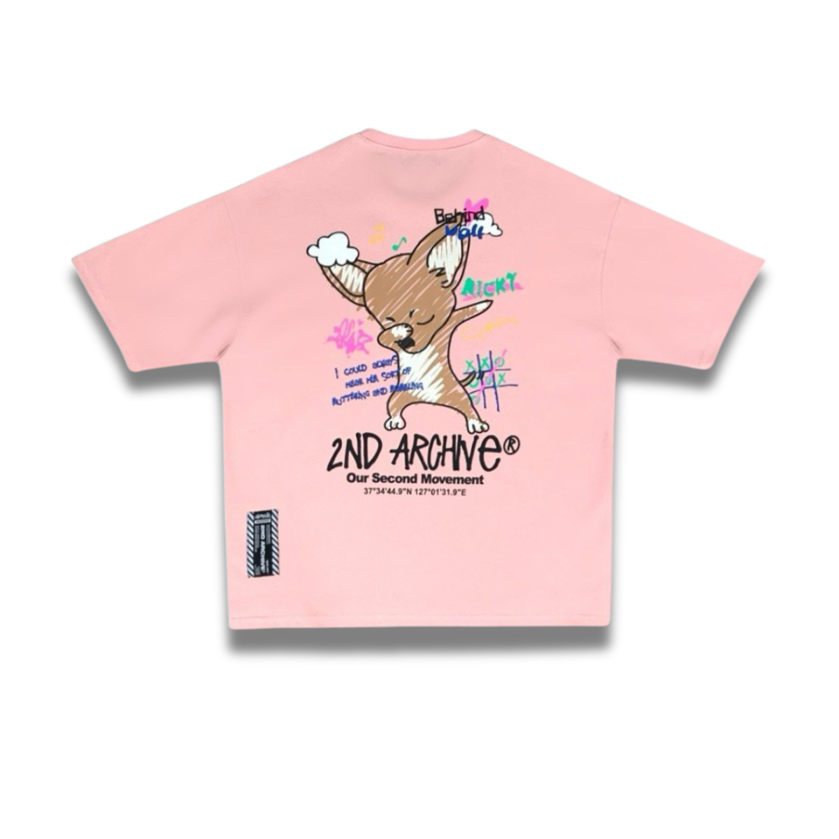 2nd Archive Tシャツ | 犬好き | チワワ | 韓国ストリートファッション | 半袖 | カジュアル