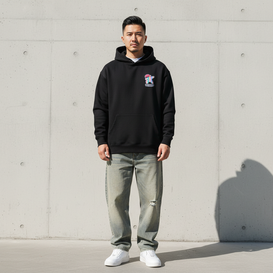 Bulldog with Cap Scotch Hoodie - Front