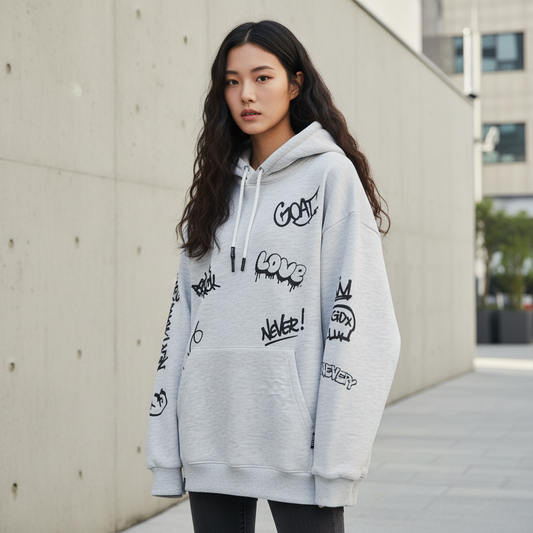 Full Screen Graffiti Hoodie - Front