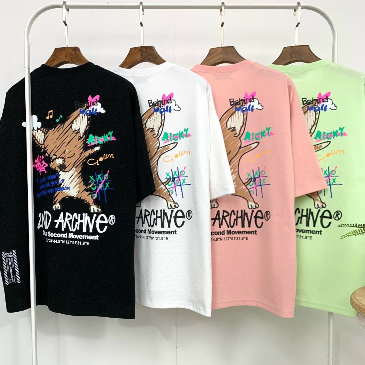 小型犬 Tシャツ | チワワ | 韓国 ストリート ブランド | 半袖 Tシャツ