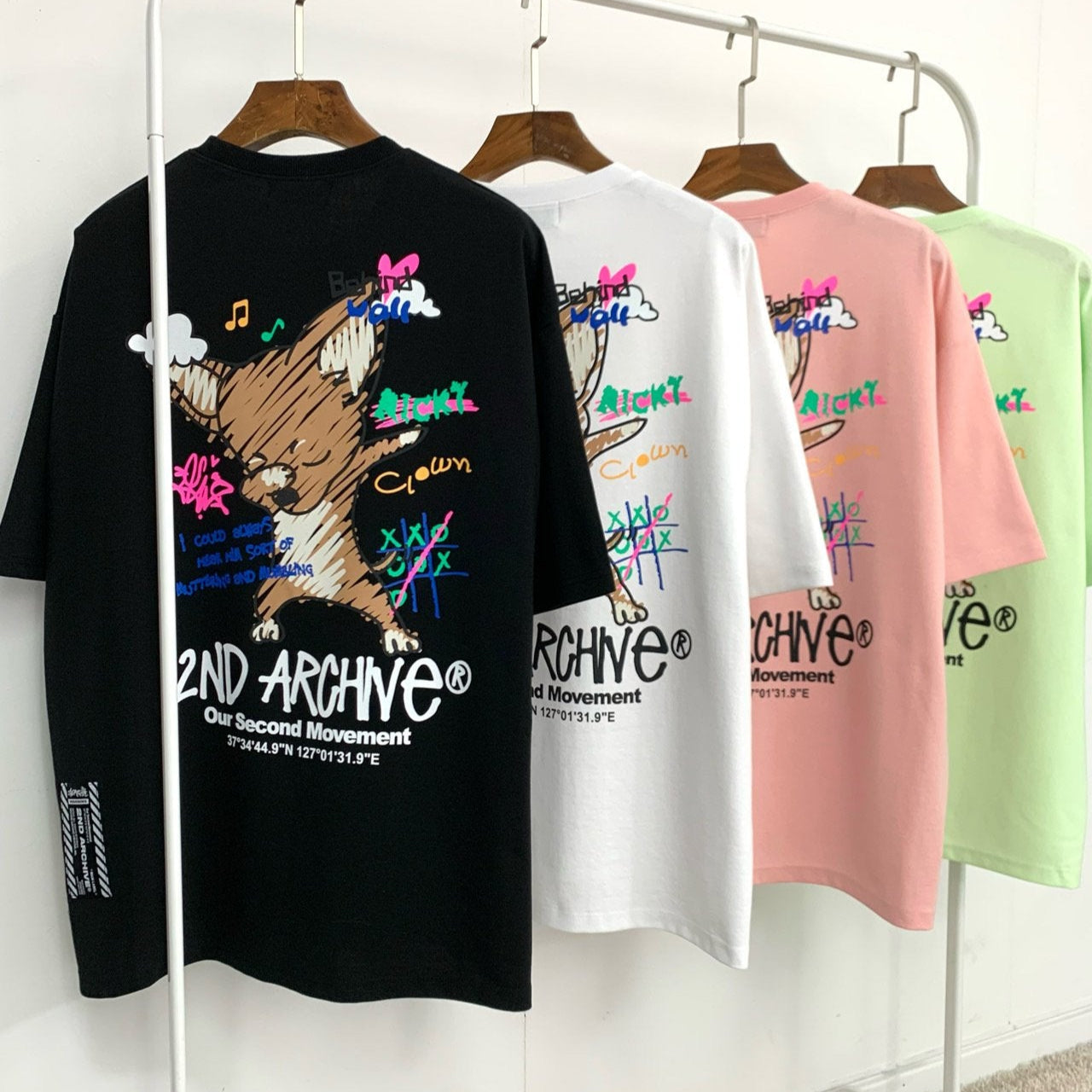 愛犬 Tシャツ | チワワ プリント | 2nd Archive | 韓国 ファッション | 半袖
