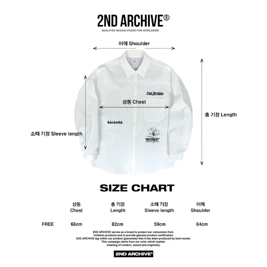 韓国ブランド2nd Archiveの代表作、花柄グラフィックシャツ(白&ストライプ)