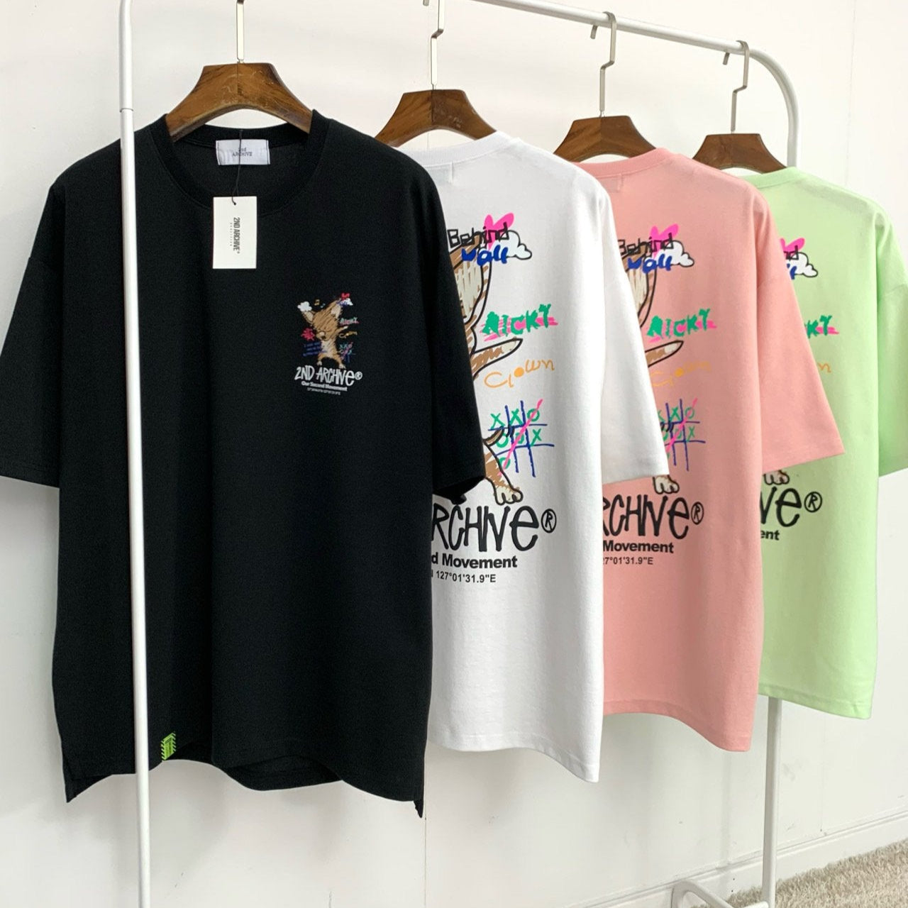 ストリートウェア Tシャツ | 2nd Archive | チワワ グラフィック | 韓国 トレンド | ユニセックス