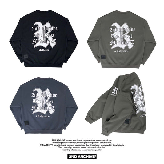 Stylish streetwear sweater, bold design, Korean-made bestseller