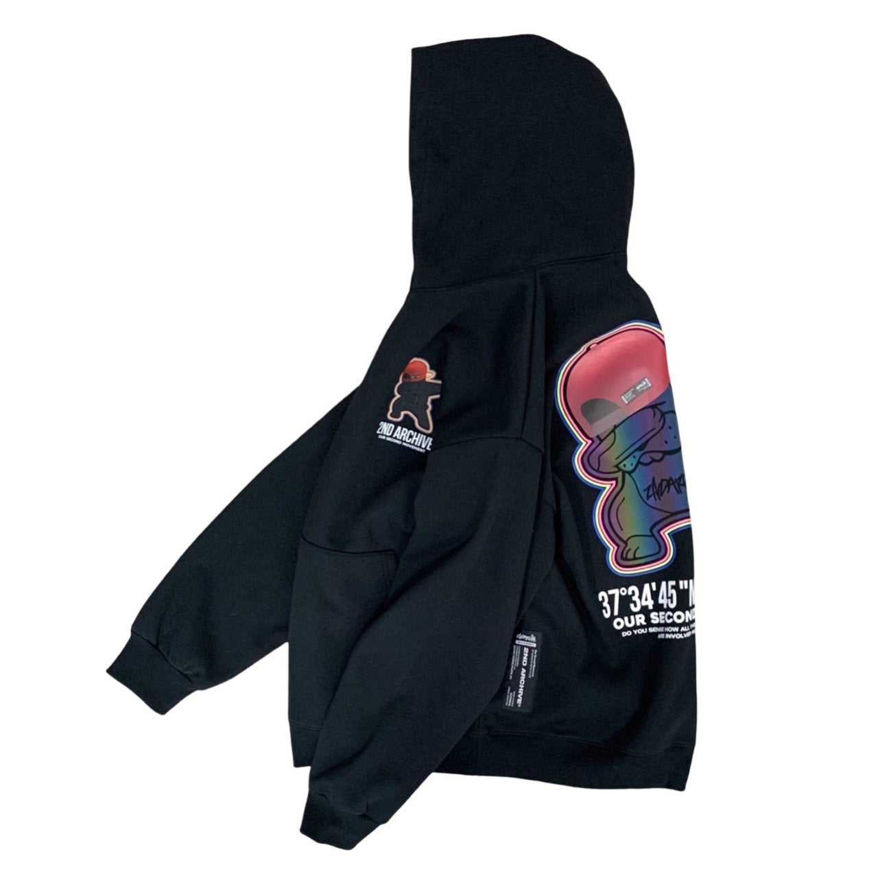 Reflective bear design hoodie from Korea best-seller