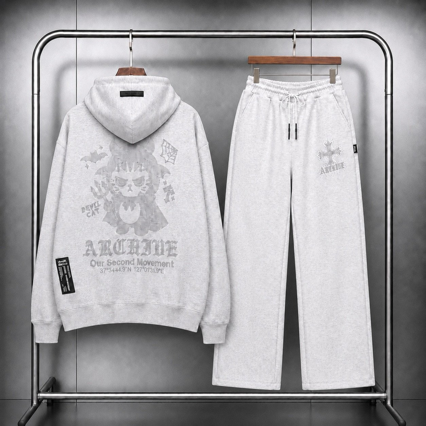 [2nd Archive]スタッズ付きデビルキャットパーカー※セット販売あり(SAB266)