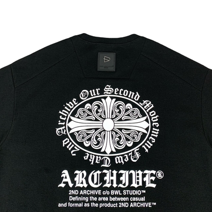 [2nd Archive]革パッチ付き十字架Tシャツ(SAB237)
