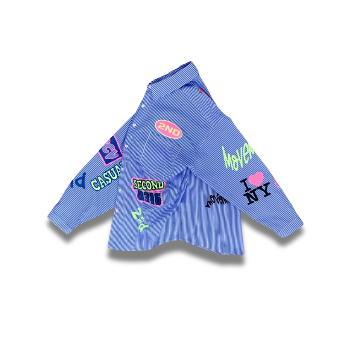 2nd Archive shirt with eye-catching letter graphics best-seller