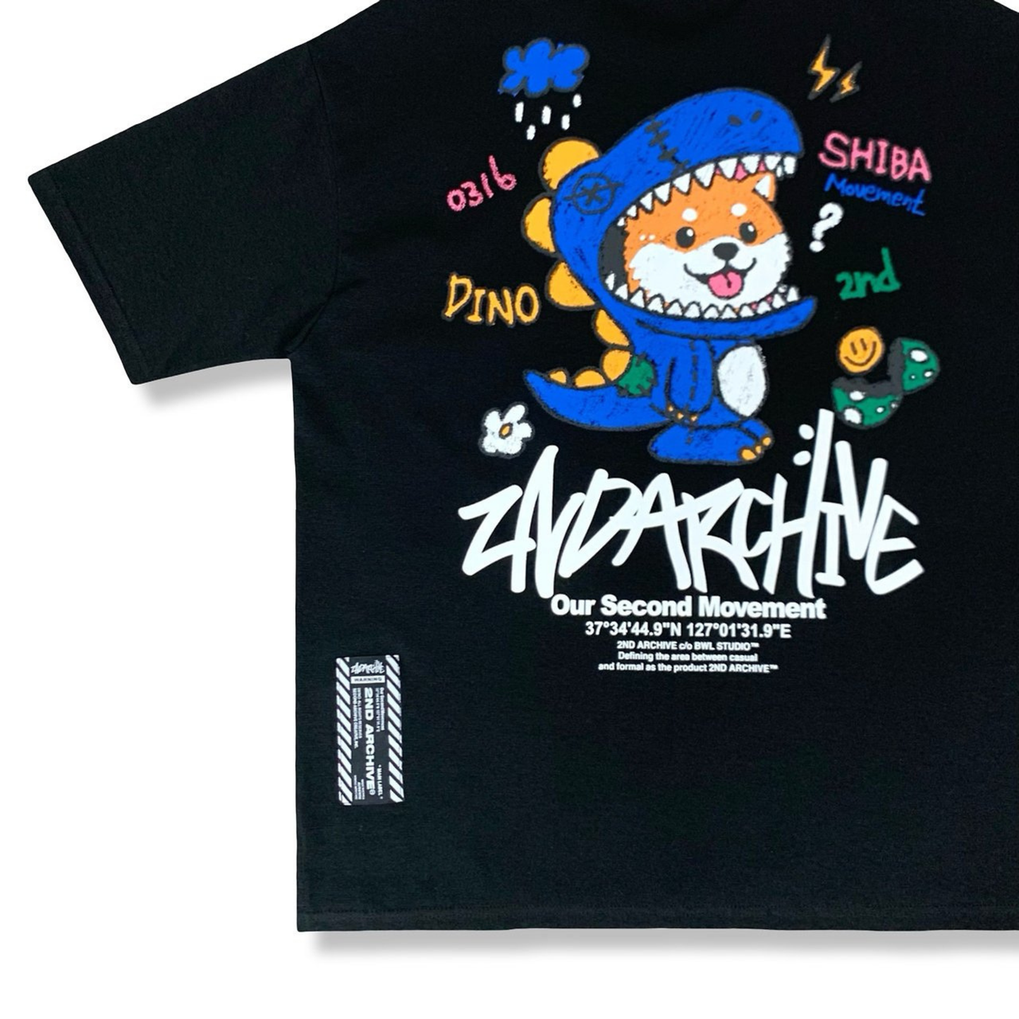 [2nd Archive]恐竜柴犬Tシャツ(SAB252)