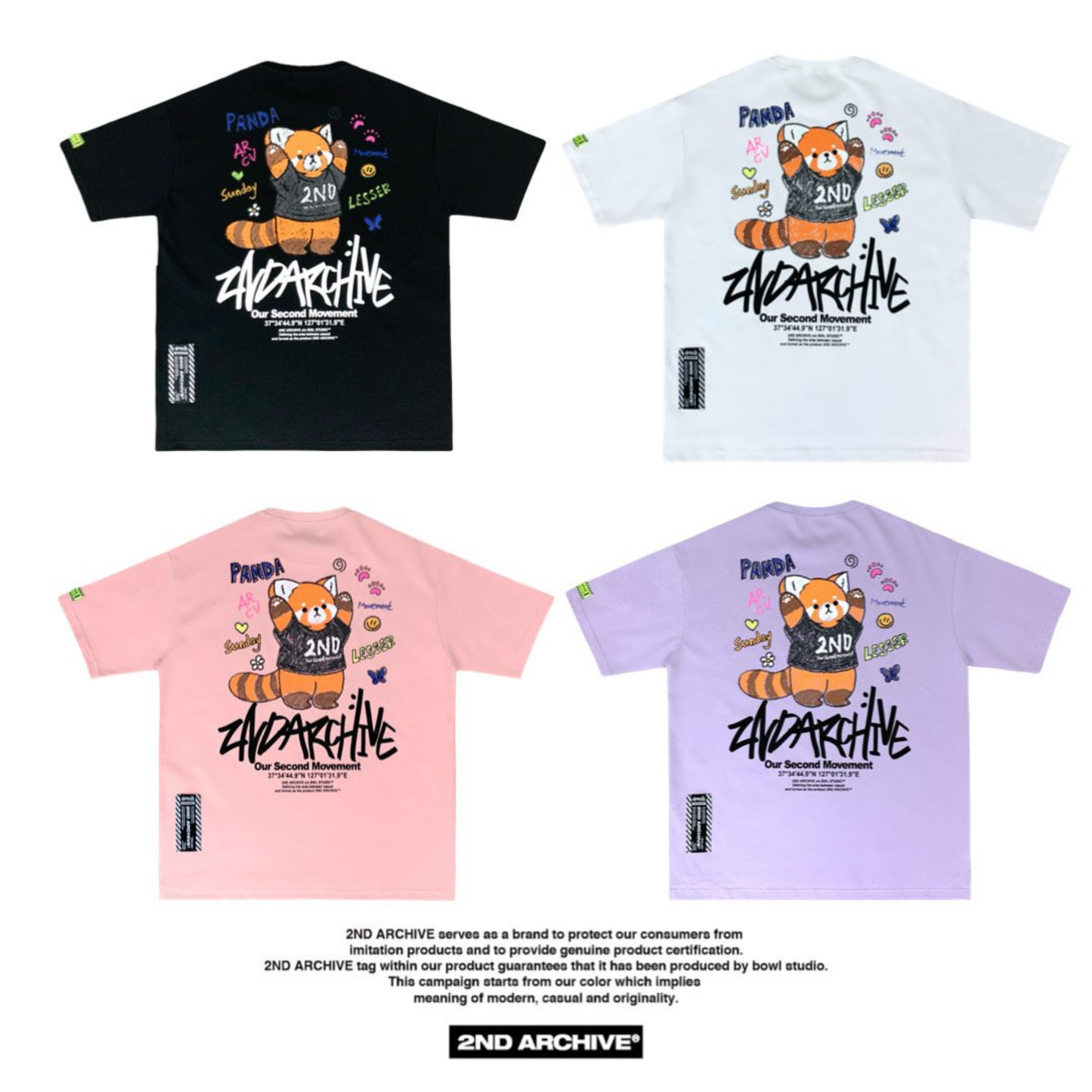 [2nd Archive]レッサーパンダTシャツ(SAB243)