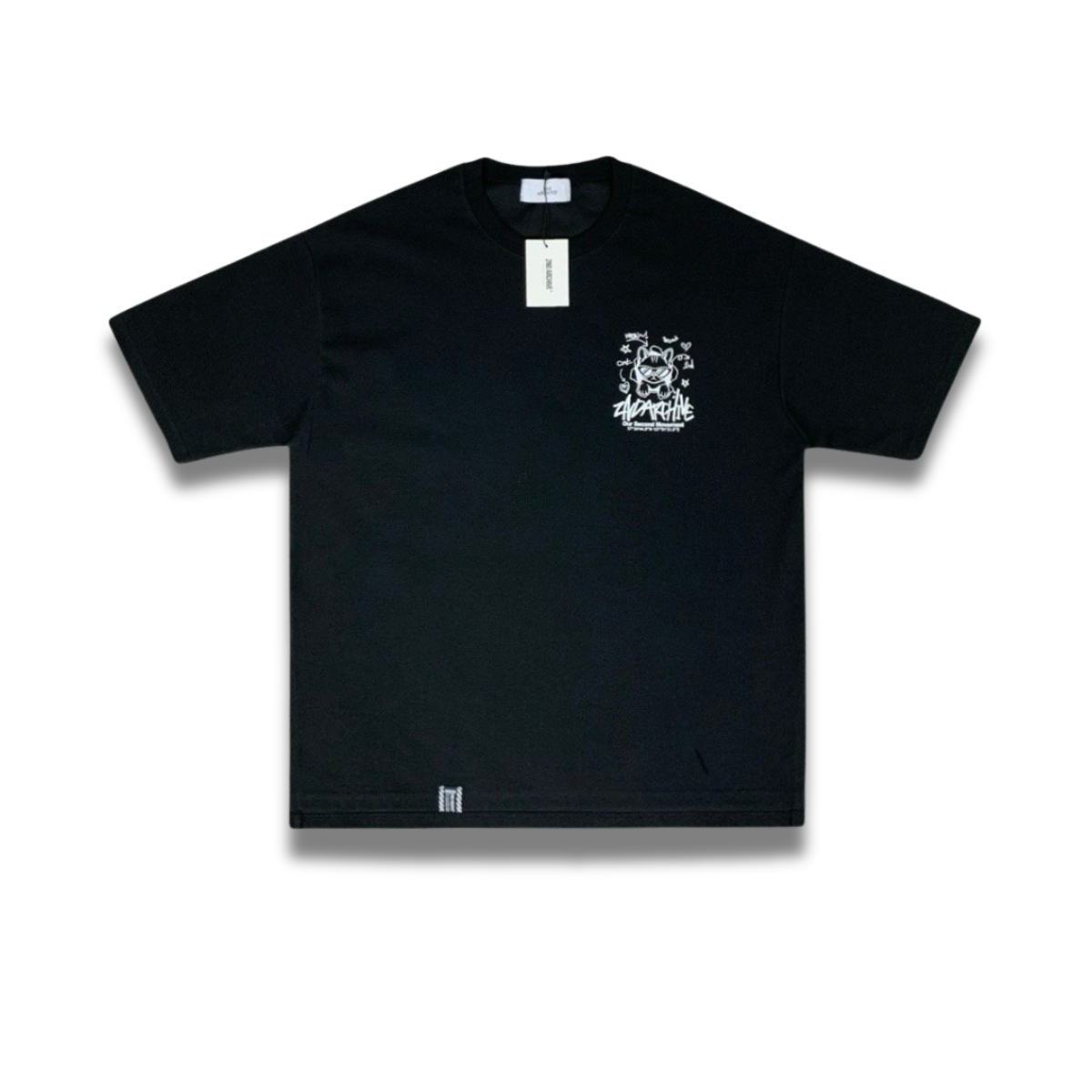 [2nd Archive]サークルロゴのクールな猫のTシャツ(SAB117)