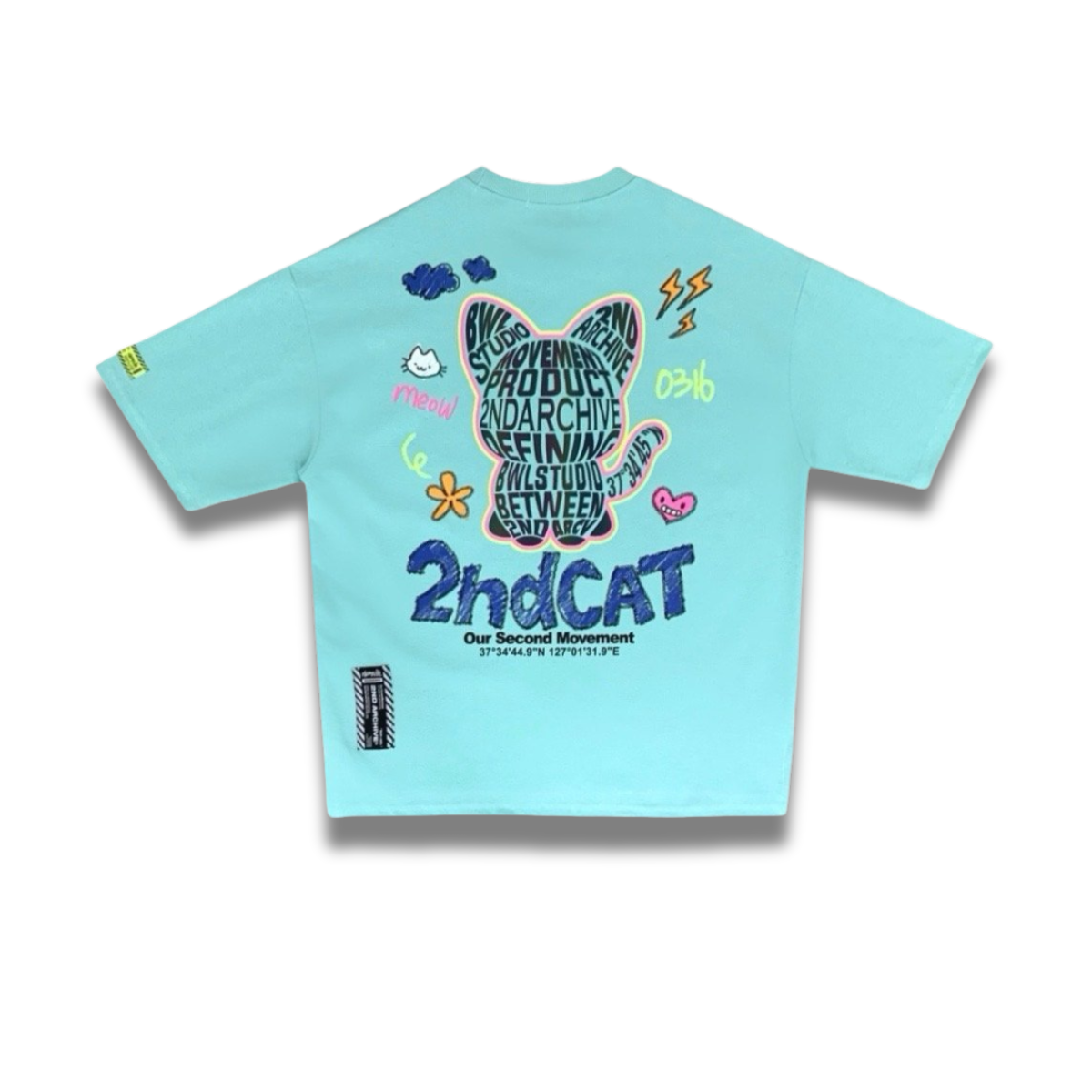 [2nd Archive]「2nd Cat」ロゴTシャツ(SAB122)