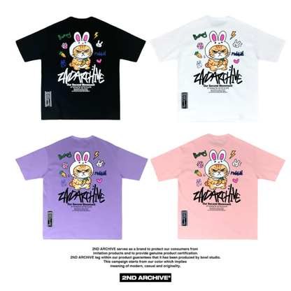 [2nd Archive]うさぎの耳をつけた猫Tシャツ(SAB256)