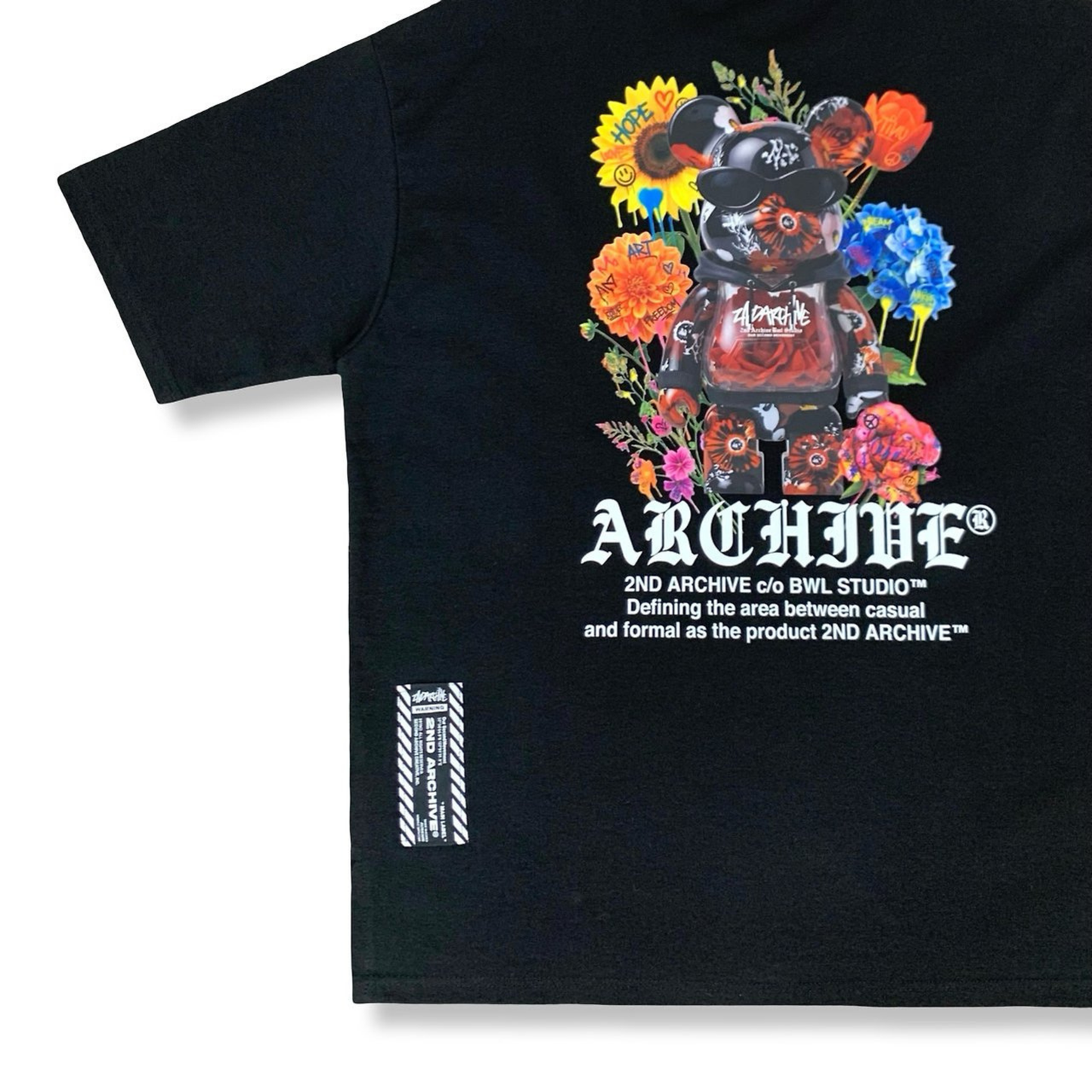 [2nd Archive]黒いバラのテディベアTシャツ(SAB236)