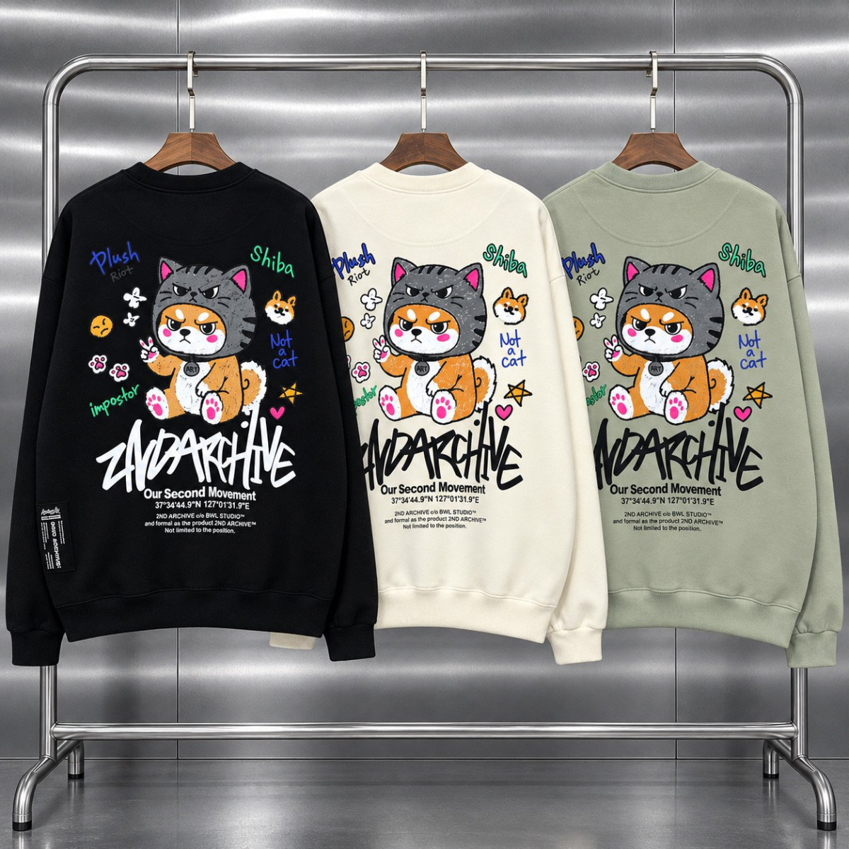 [2nd Archive]クレヨン猫セーター※セット販売あり(SAB281)
