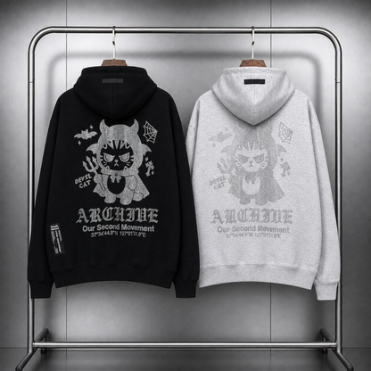 [2nd Archive]スタッズ付きデビルキャットパーカー※セット販売あり(SAB266)