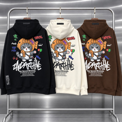 [2nd Archive]ナマズ柄パーカー※セット販売あり(SAB278)