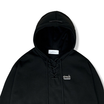 [2nd Archive] Logo Lace-Up Hoodie *Set sale available (SAB276)