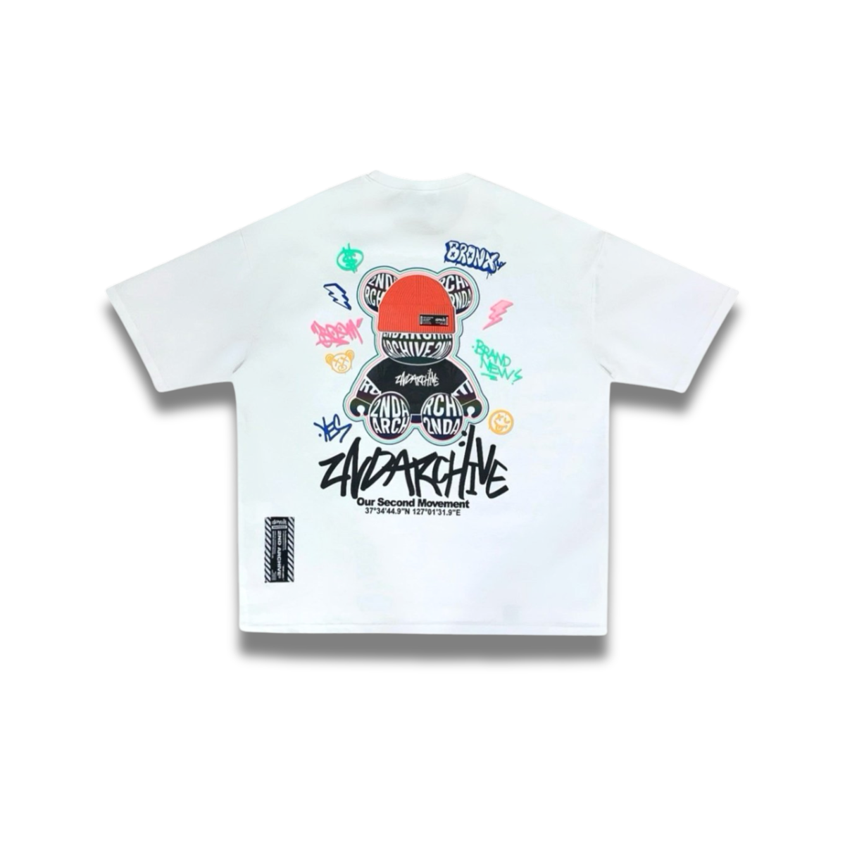 [2nd Archive]ラベルビーニーベアTシャツ(SAB119)