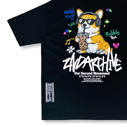 [2nd Archive]タピオカコーギーTシャツ(SAB249)