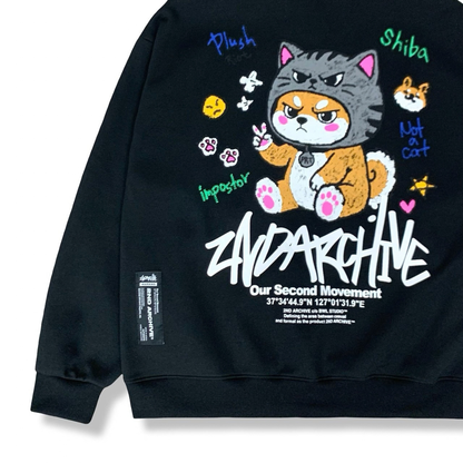 [2nd Archive]不機嫌そうな猫のピースサインパーカー※セット販売あり(SAB277)