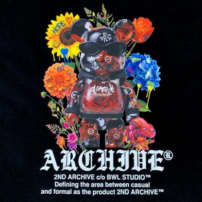 [2nd Archive]黒いバラのテディベアTシャツ(SAB236)