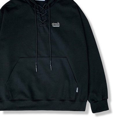 [2nd Archive] Logo Lace-Up Hoodie *Set sale available (SAB276)
