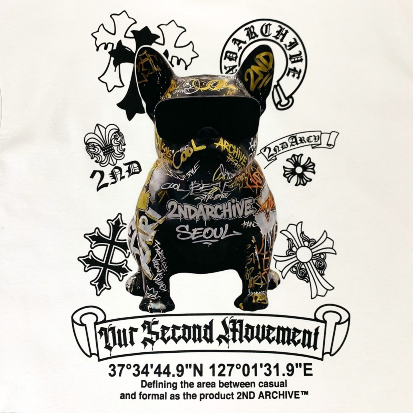 [2nd Archive]アートサングラス ブルドッグ Tシャツ(SAB226)