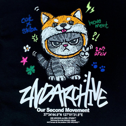 [2nd Archive]柴犬ニット猫パーカー※セット販売あり(SAB257)