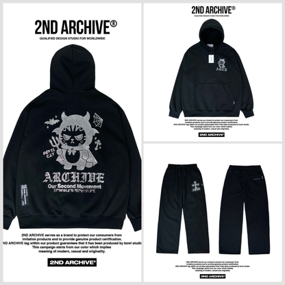 [2nd Archive]スタッズ付きデビルキャットパーカー※セット販売あり(SAB266)