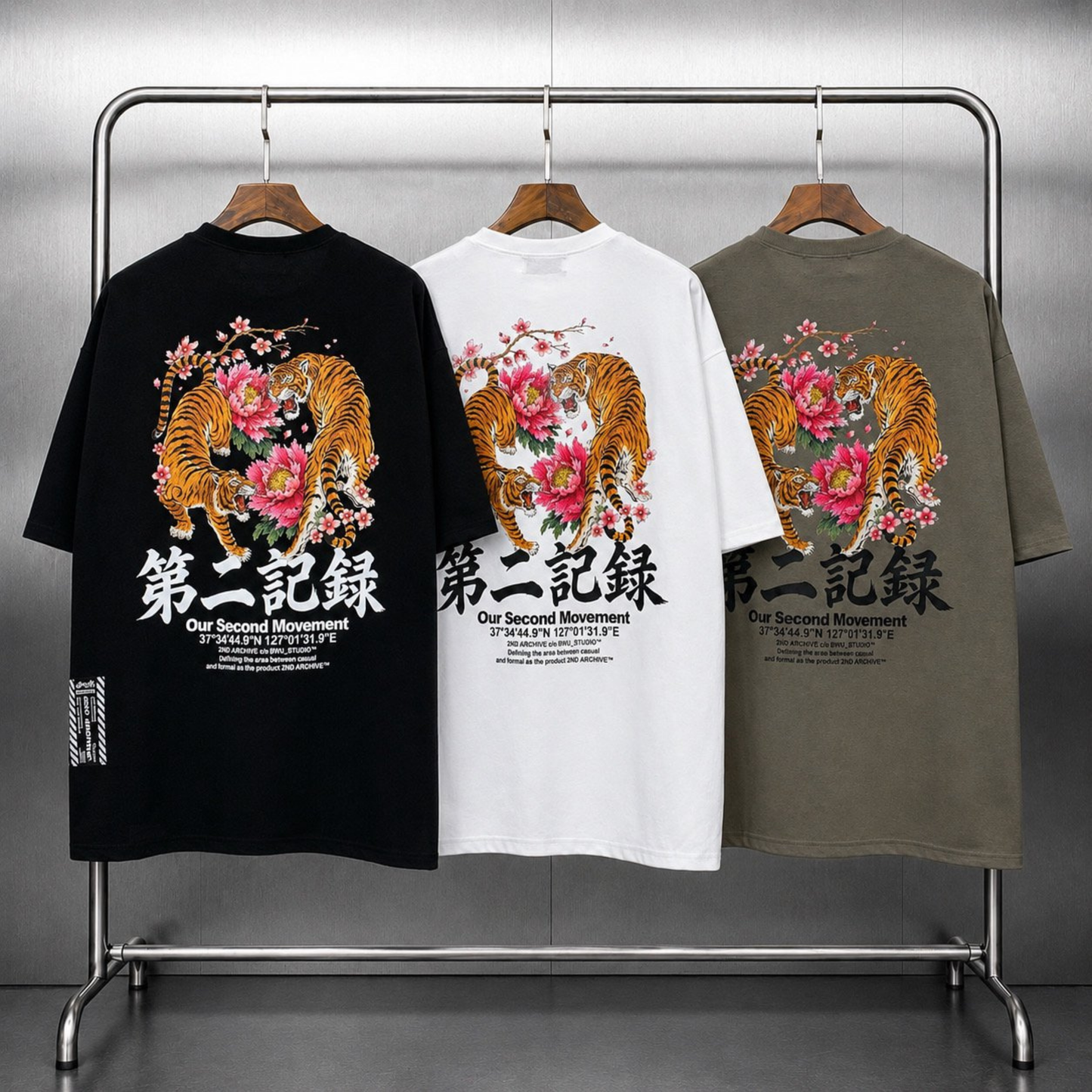 [2nd Archive]牡丹と虎Tシャツ(SAB253)