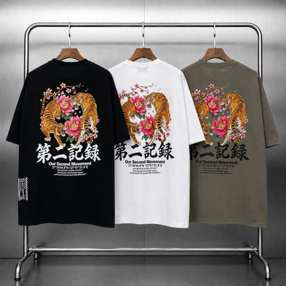[2nd Archive]牡丹と虎Tシャツ(SAB253)