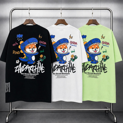 [2nd Archive]恐竜柴犬Tシャツ(SAB252)