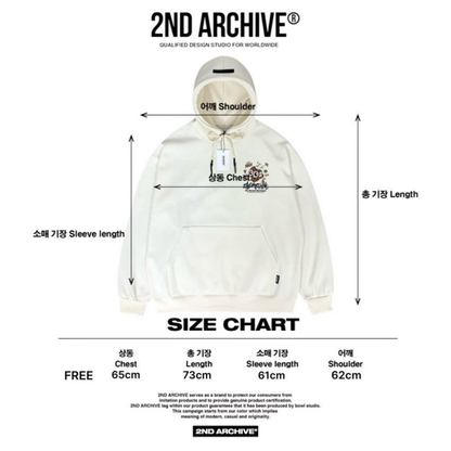 ブラウンパーカーを着たモデルの横向きの着用イメージ