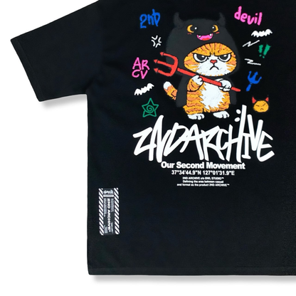 [2nd Archive]悪魔の落書き猫Tシャツ(SAB241)
