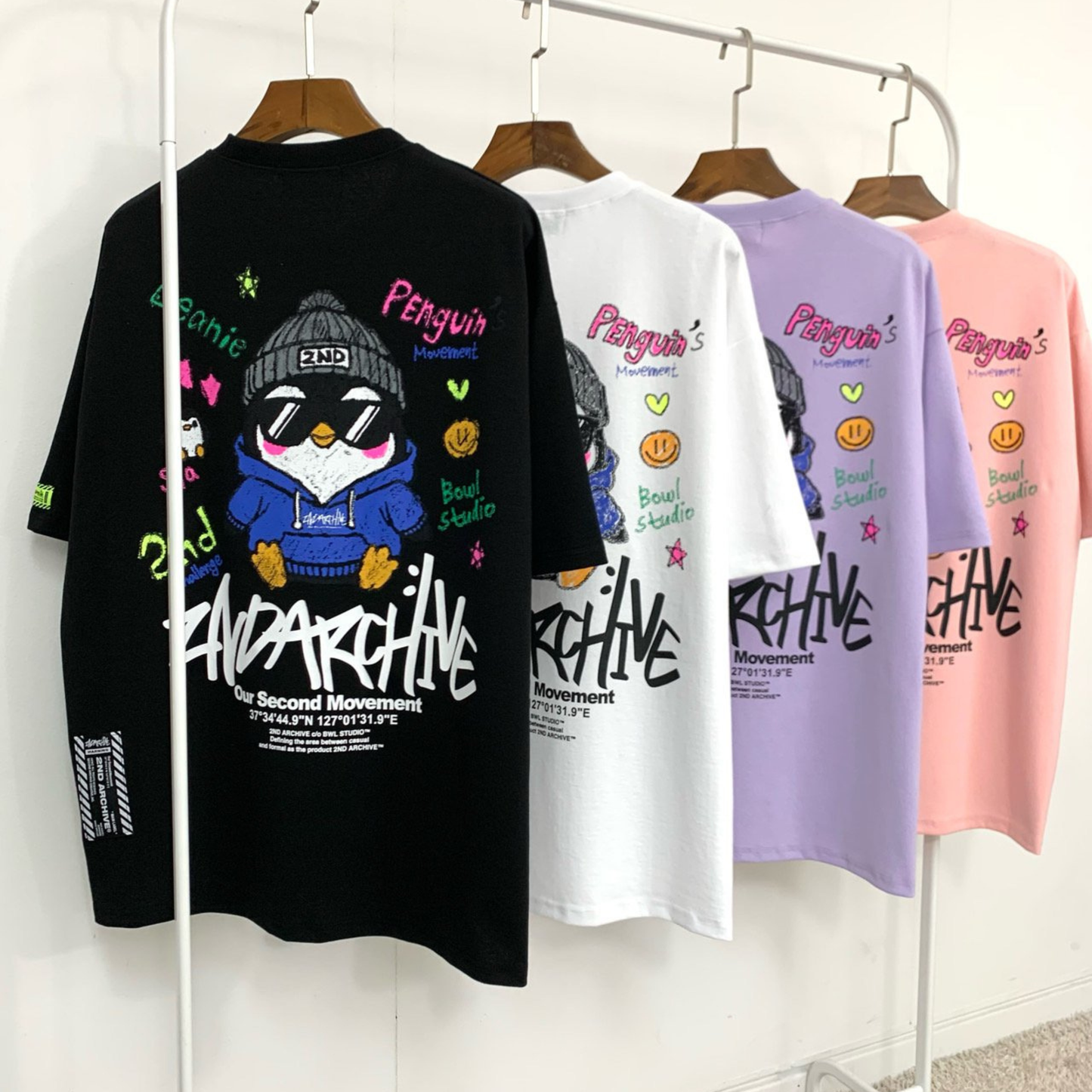 [2nd Archive]クレヨンペンギンTシャツ(SAB225)