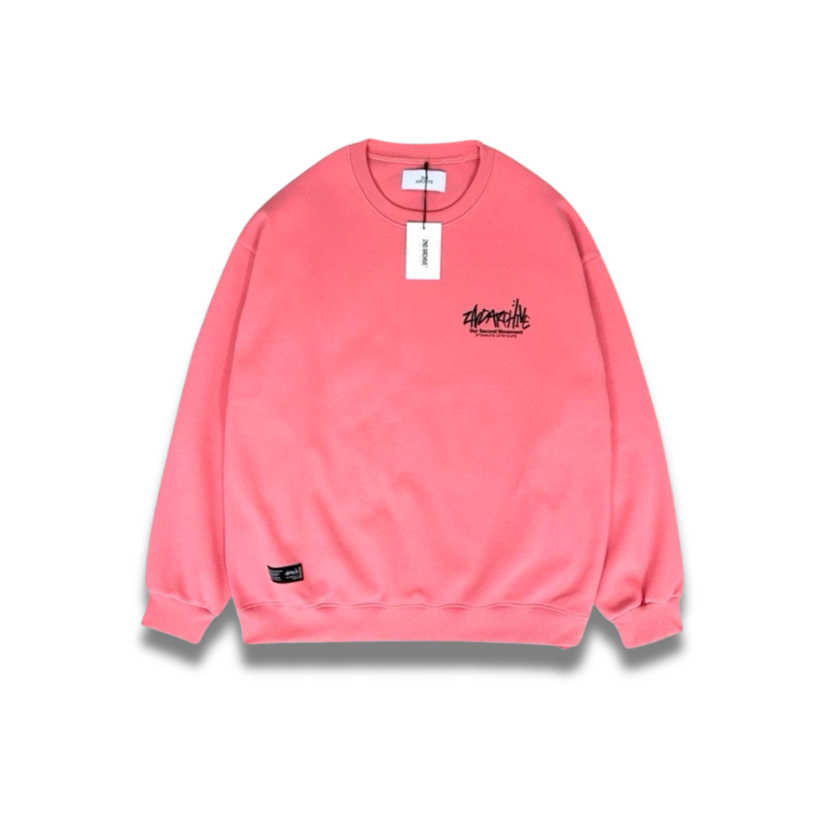 クリームスウェットの柔らかい風合いを写した生地アップ