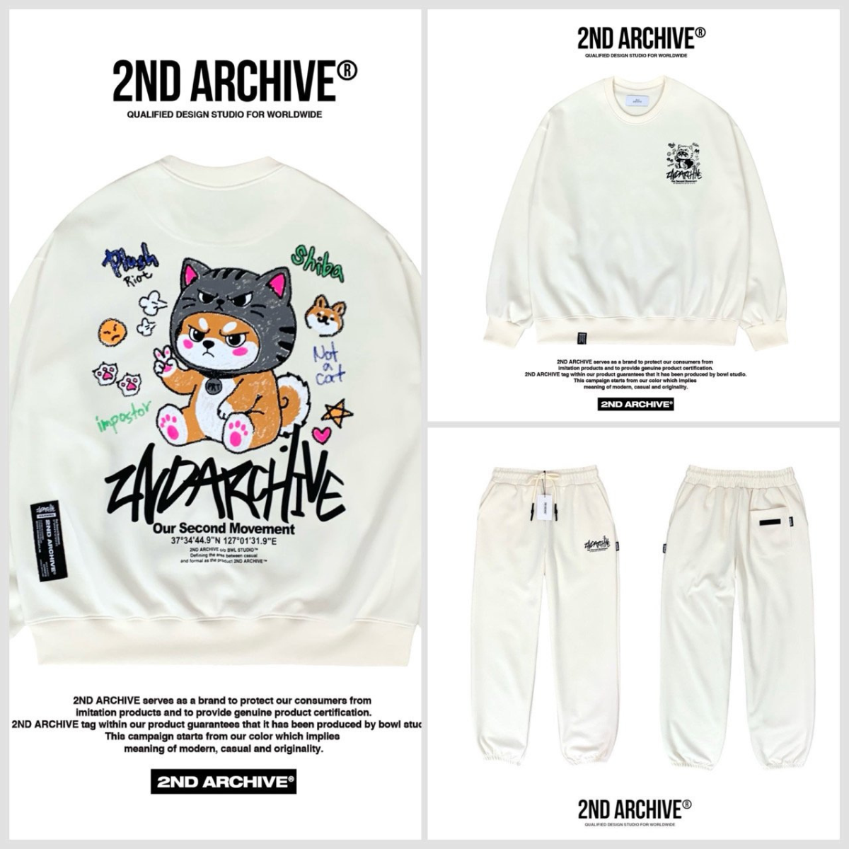 [2nd Archive]クレヨン猫セーター※セット販売あり(SAB281)