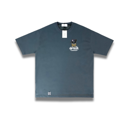 [2nd Archive]カモフラージュ柄フード付きブルドッグTシャツ(SAB224)