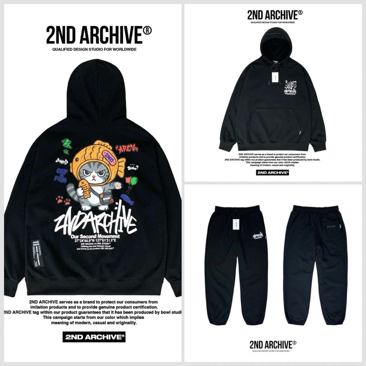 [2nd Archive]ナマズ柄パーカー※セット販売あり(SAB278)