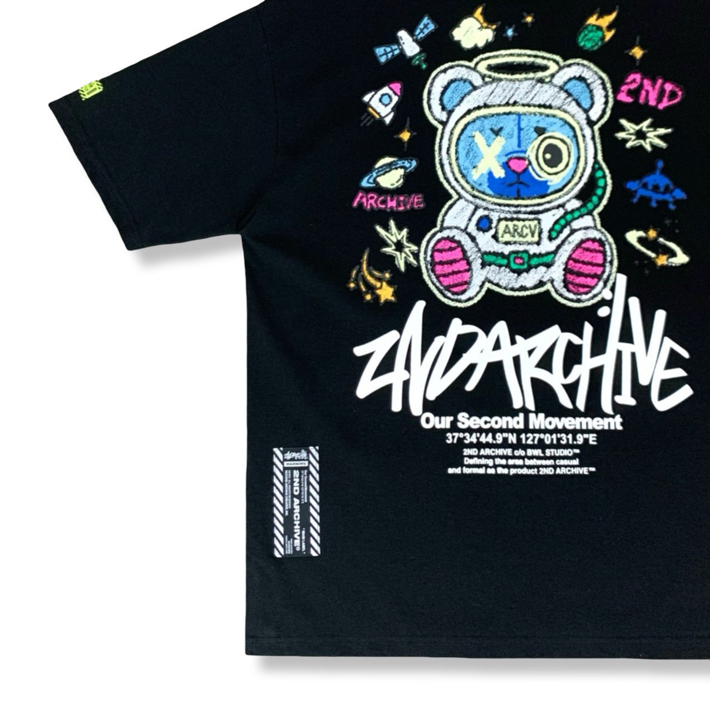 [2nd Archive]光る宇宙クマTシャツ(SAB212)
