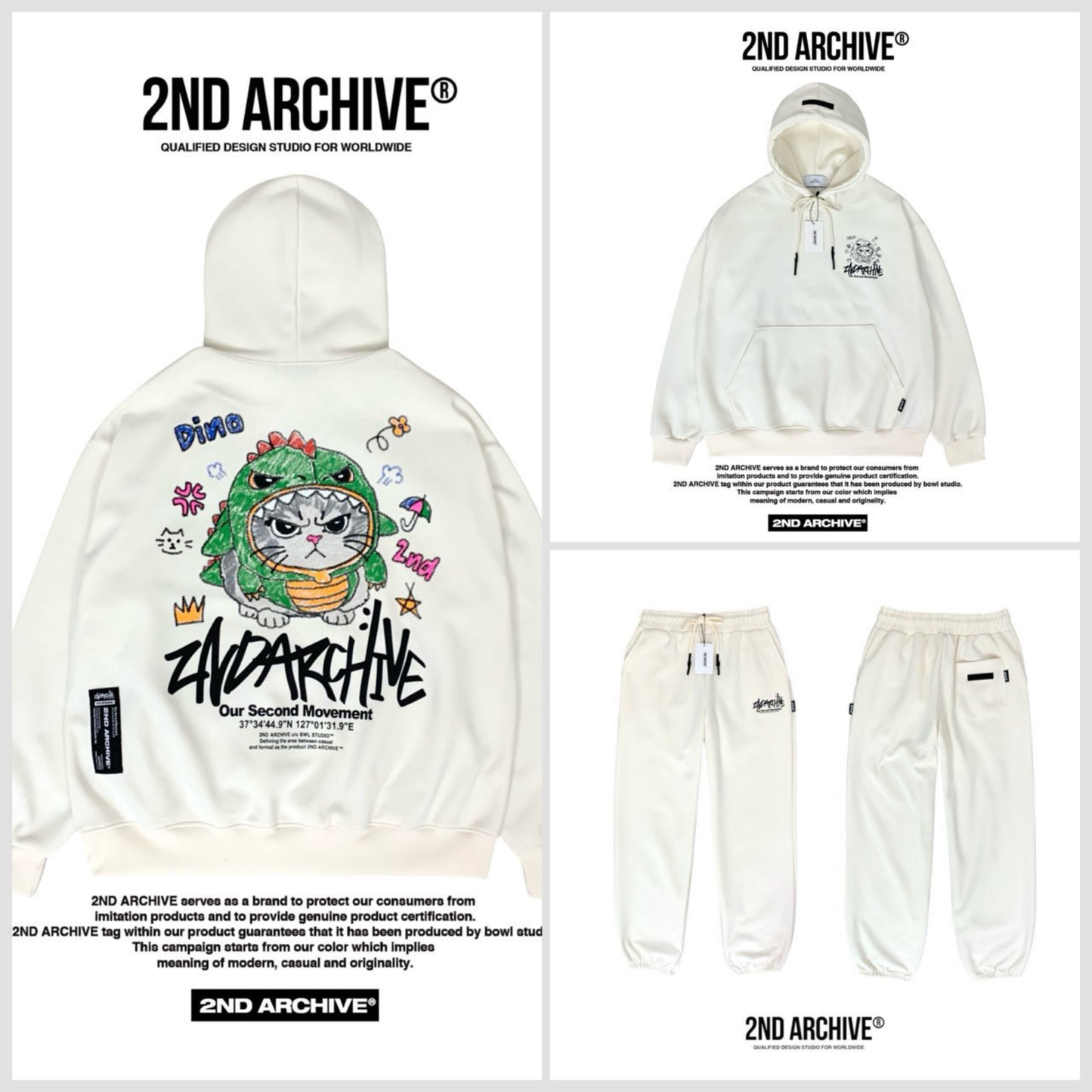 [2nd Archive]ダイノキャットパーカー※セット販売あり(SAB258)