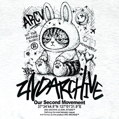 [2nd Archive]スケッチ猫うさぎパーカー※セット販売あり(SAB264)