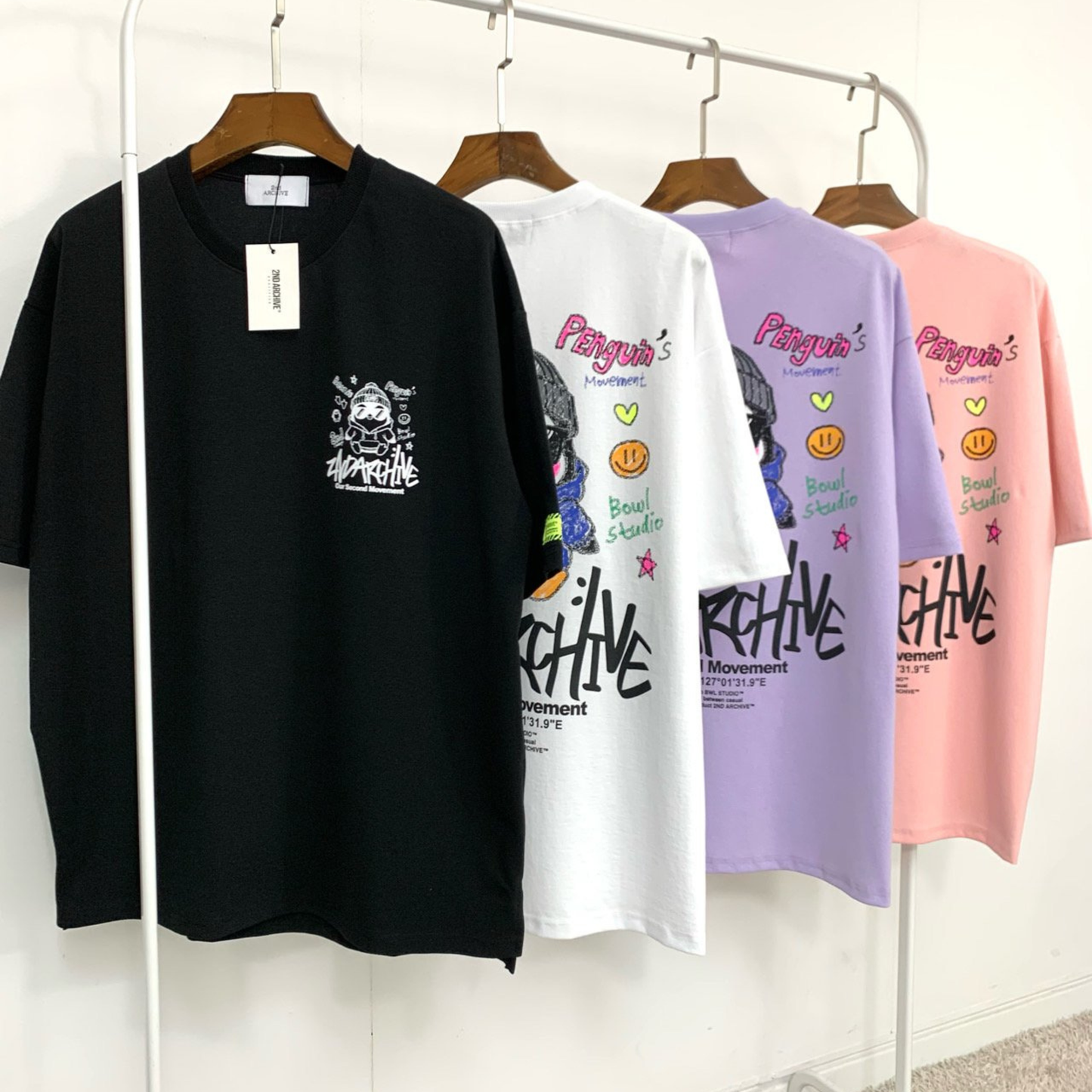 [2nd Archive]クレヨンペンギンTシャツ(SAB225)