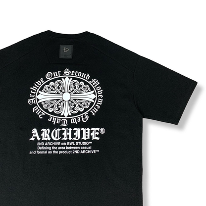 [2nd Archive]革パッチ付き十字架Tシャツ(SAB237)